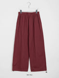 Yokuro banding wide cotton pants