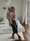 Candy Soft Loose-Fit Cotton Checkered Shirt