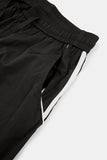 Wave piping nylon track pants