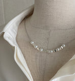 [Jewelry set] Pire Shirring Collar Blouse