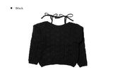[Plan] Dottie Off-Shoulder Ribbon Cable Knit