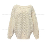 Courtner Two-Way Cable Boat Neck Knit