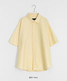 [unisex] Rimel Color Summer Over Short Sleeve Shirt