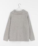 Porom High Neck Pocket Knit Zip-Up