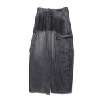 Dianne Curved Cargo Denim Pants