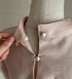Eloni satin tie blouse
