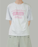 Bling lettering short sleeve t-shirt