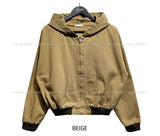 Ekin semi-crop walk hooded jacket