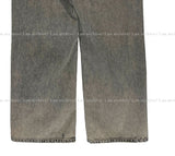 Const Bring Damaged Wide Denim