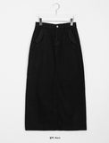 Munnell brushed pocket long skirt