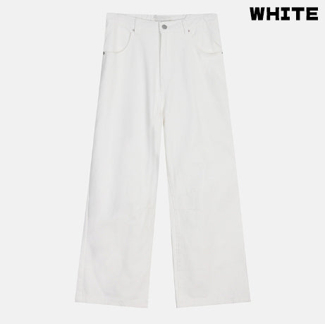【2plan】Medi Ailet Cotton Wide Pants 2plan (ツープラン) - メディアイレットコットンワイドパンツ