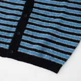 Hairy st color matching cardigan