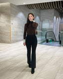 Zeto color matching polar knit