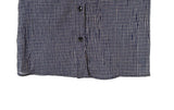Chori Small Check Shirring Pintuck Puff Short Sleeve Shirt