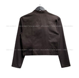 Liberal Crop Two-Way Biker Jacket