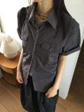 [MADE] Darton Oversized Fit Nylon Short Sleeve Shirt