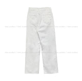 [U-BASIC] S/S White Cotton Wide Pants