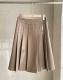 Piche Pintuck Pleat Banding Skirt