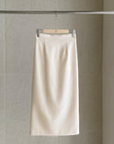 Daver Banding H-Line Long Skirt