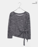 Norin Twisted Round Diagonal Long Sleeve T-Shirt