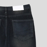 Fracture Bootcut Brushed Denim Pants