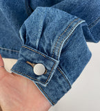 Milo Big Collar Crop Denim Jacket