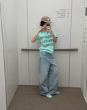 CLOUD WASHED WIDE DENIM