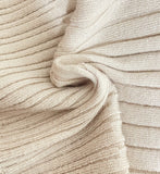 [Two-piece Set] Soche Ribbed Cap Knit Chiffon Skirt Set (Belt Set)