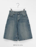 Melos Carpenter Denim Bermuda Pants