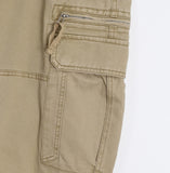 Radic Washed Zipper Cargo Wide Pants