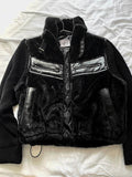 Fur Leather Winter Mustang + Deep Black Knit