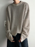 Mesh warmer round knit