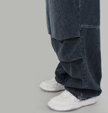 knick pintuck denim pants