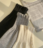 Milte Pearl Frill Half Polar Knit