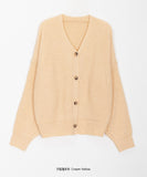 Pochai color V-neck knit cardigan