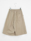 [unisex] Mado Cut Pintuck Wide Banding Bermuda Pants