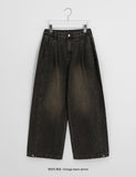 [Unisex] Conden Pintuck Denim Wide Pants