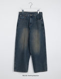 [unisex] Lyuti Cat Washing Wide Denim Pants