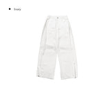 Onni Summer Side Pintuck Snap Wide Pants