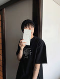 In-out lettering short sleeve tee