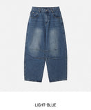 McCoy pintuck denim wide pants