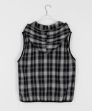 [unisex] Melpo Summer Check Hood Vest