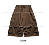 Bloss Pintuck Cargo Sweat Bermuda Pants
