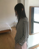 Conte Stripe Overfit Long Sleeve T-Shirt