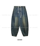 Kenta rivet pintuck balloon denim pants