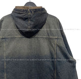 Deep L Washing Beige Hood Denim Jacket
