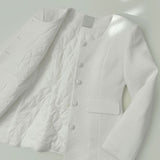 Line Tweed Quilted Line Short Jacket