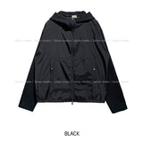 Tech Color Matching High Neck Hood Zip-Up