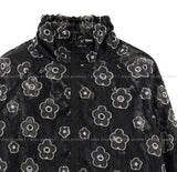 Ropin Flower See-Through Windbreaker Jumper