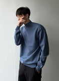 Tight Semi-Overfit Half Neck Turtleneck Tee